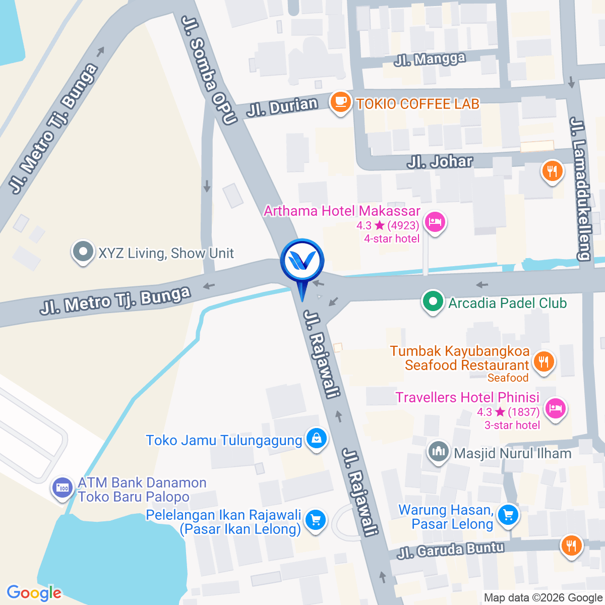 Peta Lokasi Jl. H Bau, Makassar
