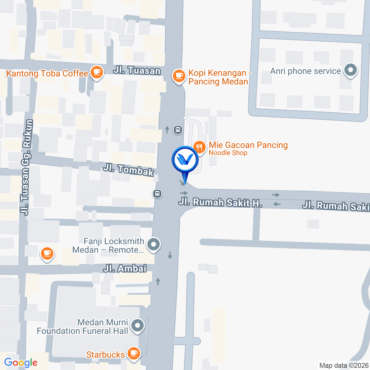 Peta Lokasi JL. WILLIEM ISKANDAR (PANCING) DPN. BETA ONE, MEDAN