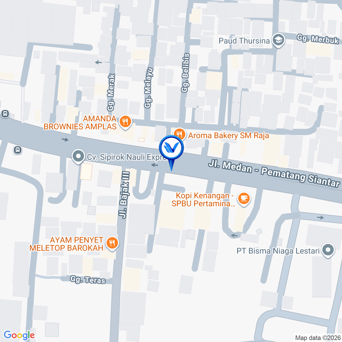 Peta Lokasi Jl. SM. Raja (Dekat Ratu Mobil), Medan