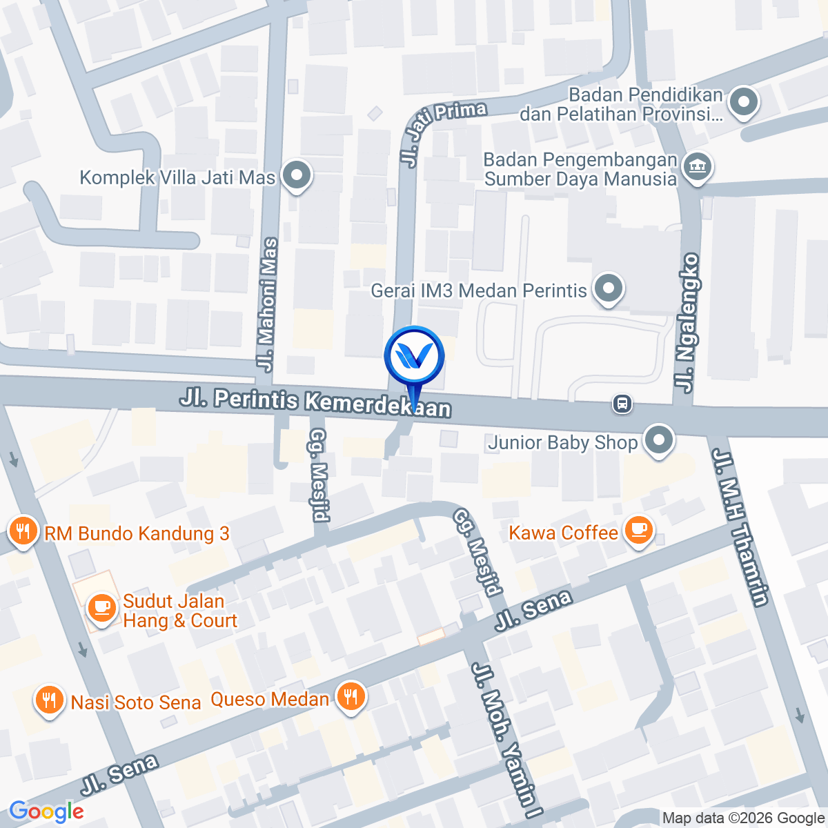 Peta Lokasi Jl. Perintis Kemerdekaan (Sesudah Koramil), Medan