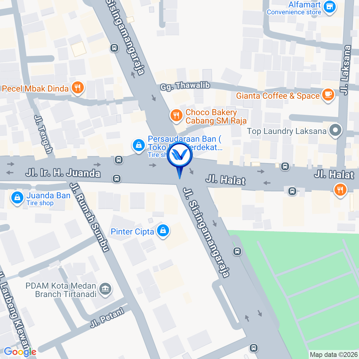 Peta Lokasi Jl. SM Raja Simp. Juanda (Depan Miloh Karaoke), Medan