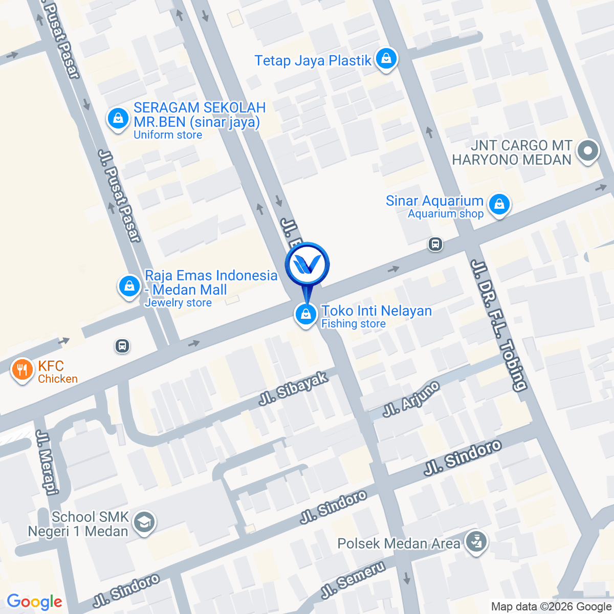 Peta Lokasi Jl. MT. Haryono Simp. Jl. Kawi, Medan