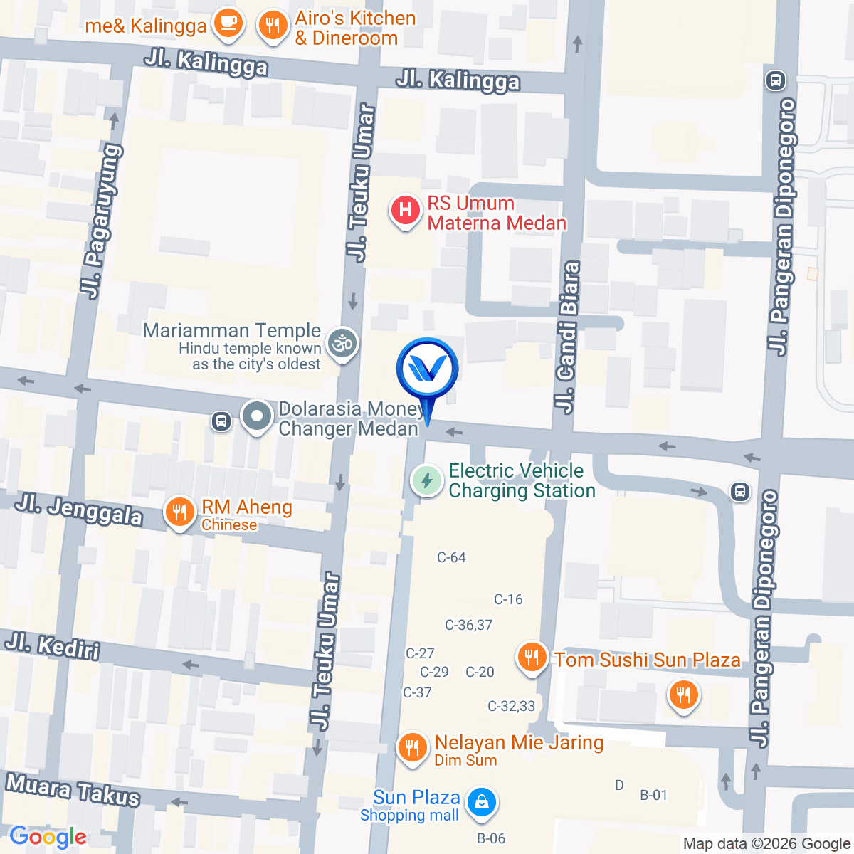 Peta Lokasi JL. KH. ZAINUL ARIFIN - MALL SUN PLAZA, MEDAN