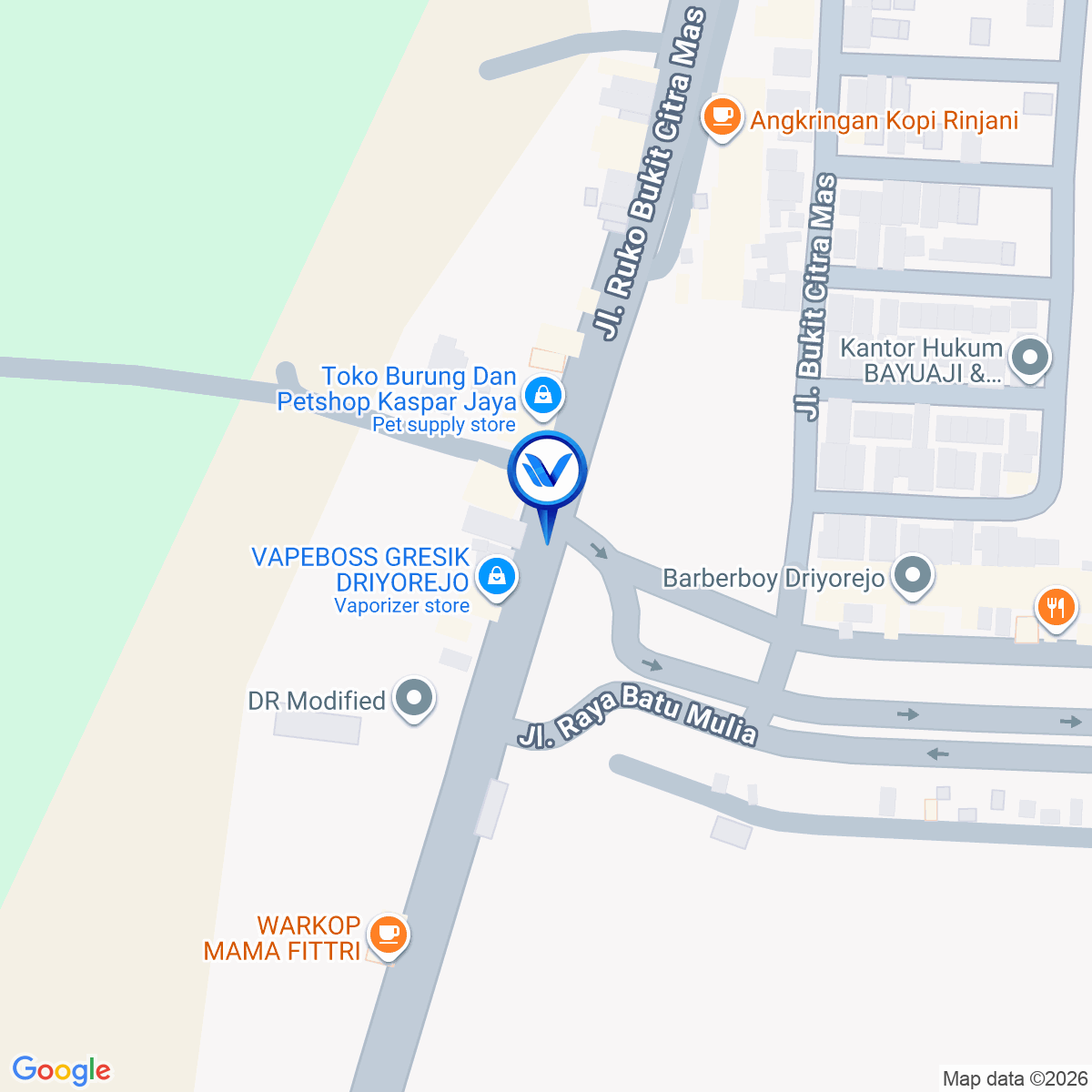 Peta Lokasi JL. RAYA PETIKEN, DRIYOREJO (GERBANG KBD) KAB. GRESIK