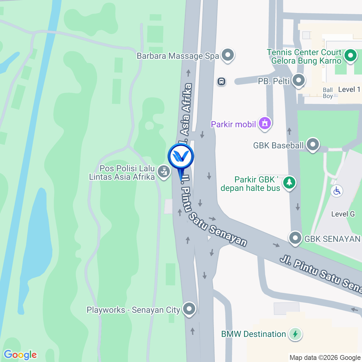 Peta Lokasi LOKASI PILLAR SENAYAN PAKET B