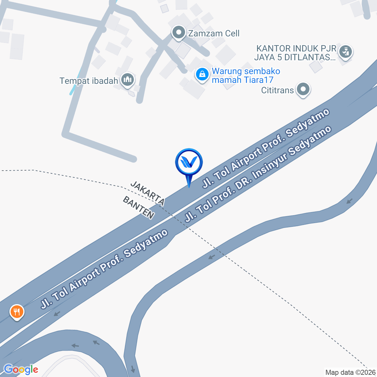 Peta Lokasi Jl. Tol Sedyatmo KM.31+250B, Jakarta Barat