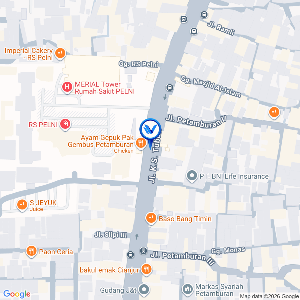 Peta Lokasi LED-RS PELNI (OUTDOOR) Rumah Sakit Pelni, Jakarta Barat
