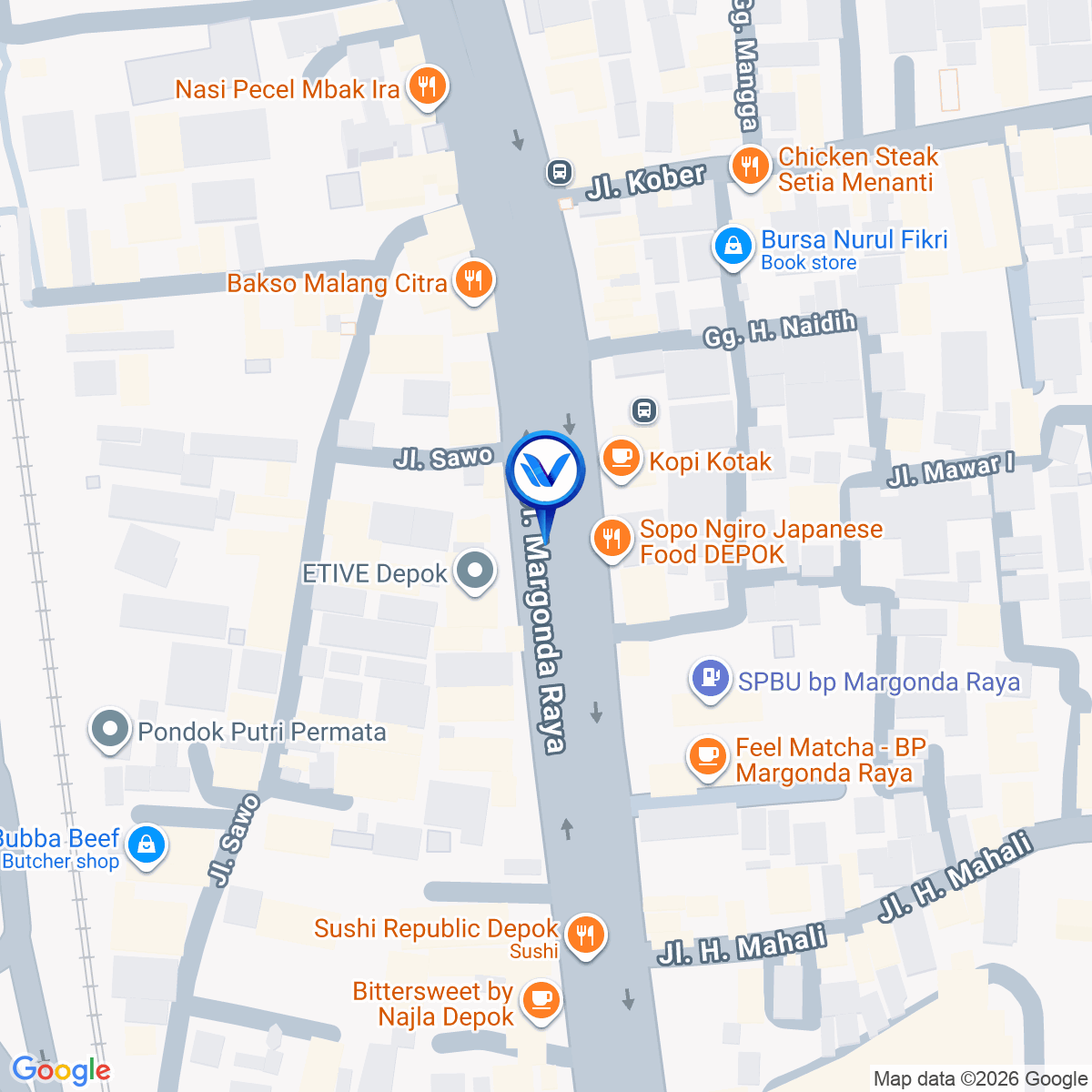 Peta Lokasi Jl. Raya Margoda Raya No 503, Depok