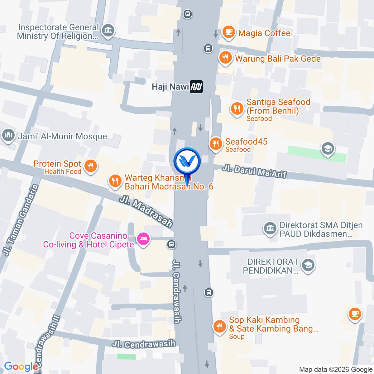 Peta Lokasi STATIC H NAWI - UNDERSTATION Jl. RS Fatmawati Raya, Jakarta Selatan