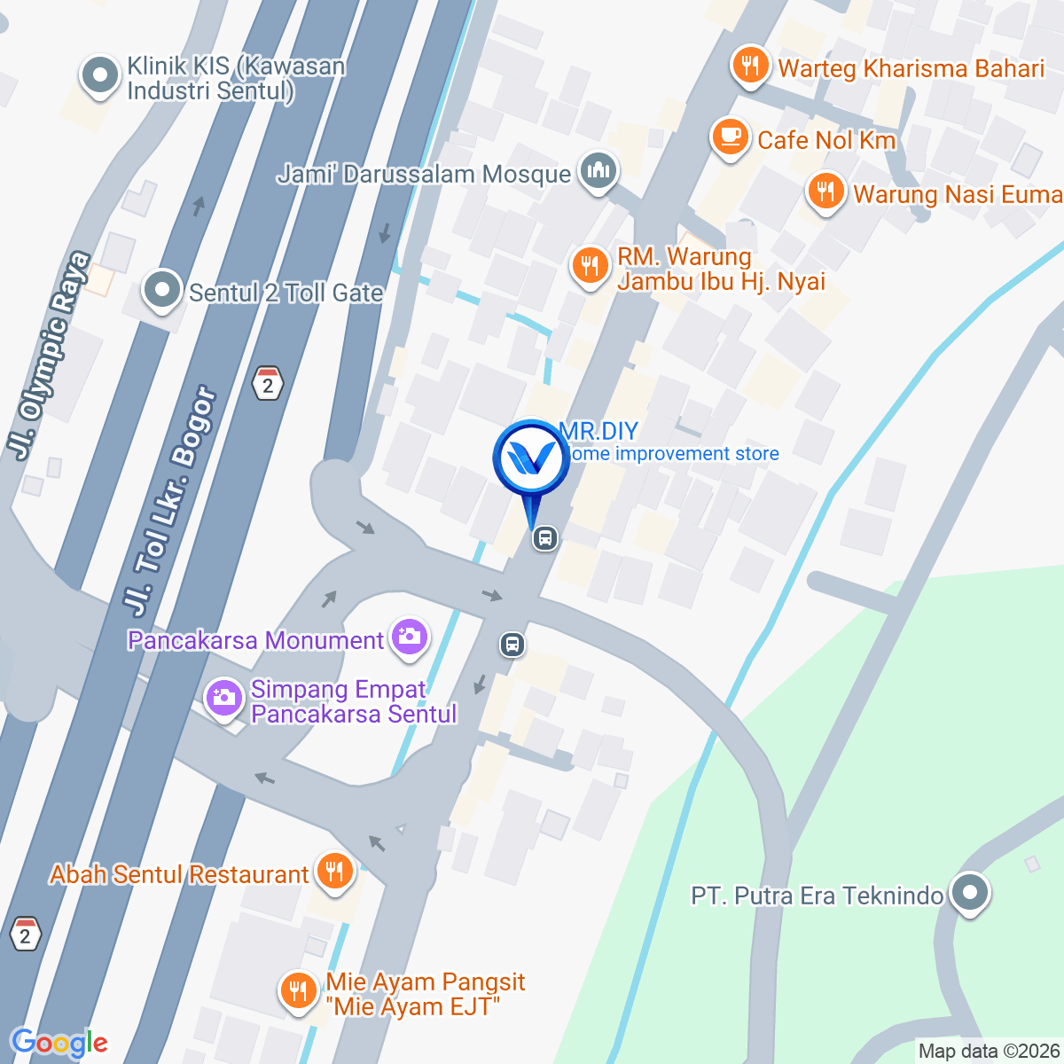 Peta Lokasi JL. Raya Sirkuit Sentul (dekat TB Subur Indah) Kab Bogor