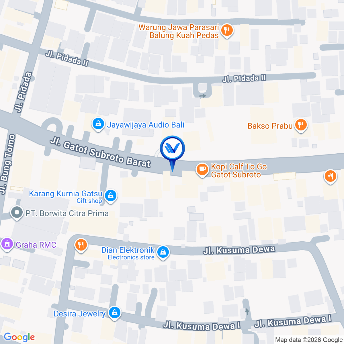 Peta Lokasi JL. Gatsu Barat - Aston 1 (Arah Tohpati) | BALI