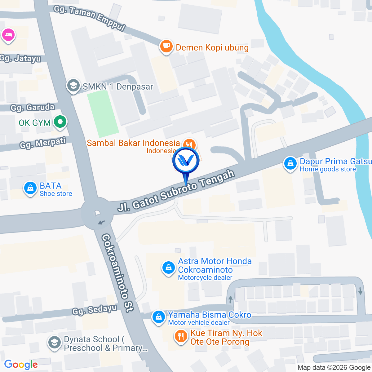 Peta Lokasi Jl. Gatot Subroto Tengah No. 3-1 - Denpasar (Simpang Ubung)