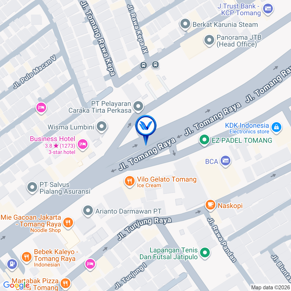 Peta Lokasi Jl. Tomang Raya, Jakarta Pusat