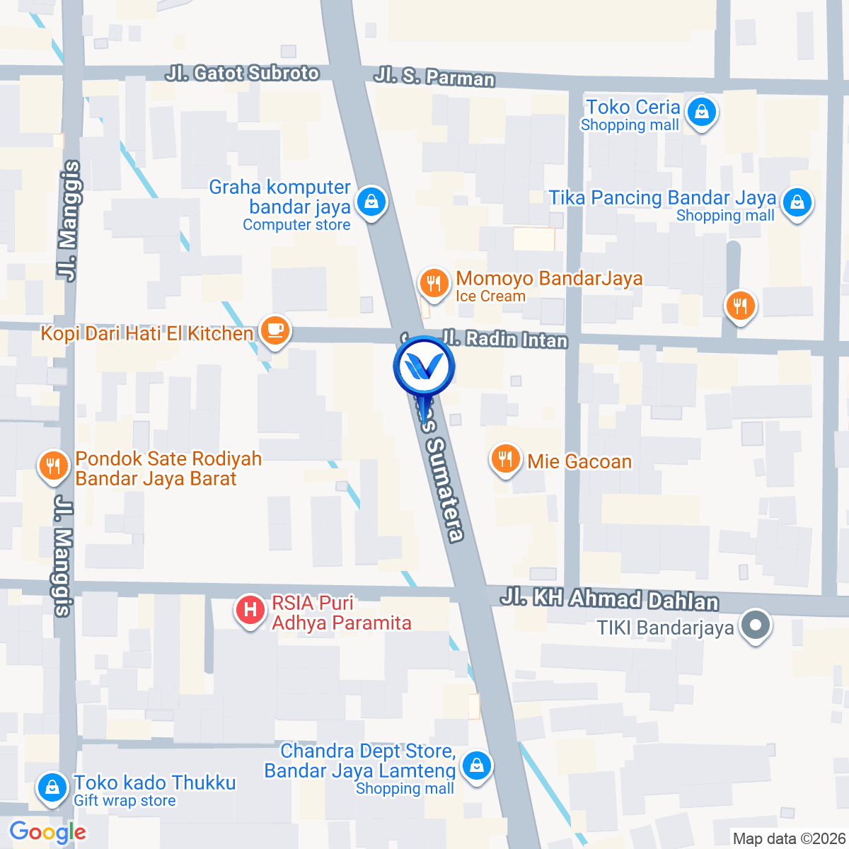 Peta Lokasi JI. Proklamator ( Depan Alfamart ) Lampung Tengah - Lampung