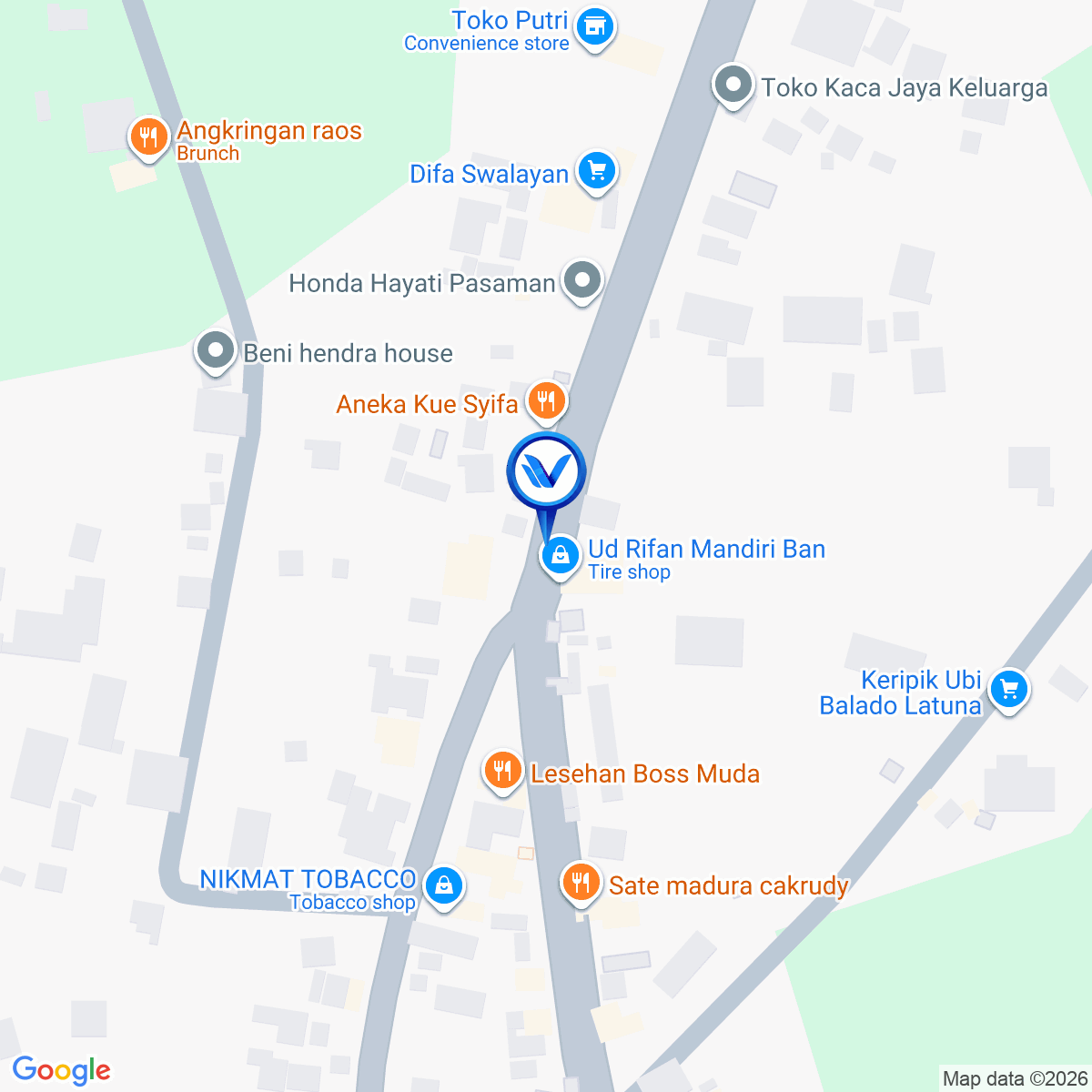 Peta Lokasi Simpang 3 Kec. Luhak Nan Duo Kabupaten Pasaman Barat, Sumatera Barat