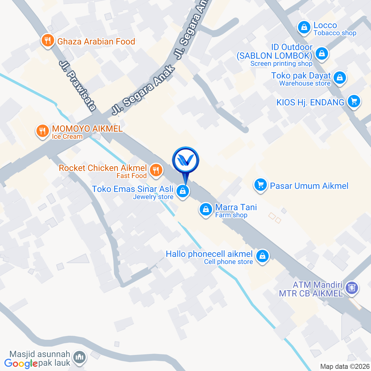 Peta Lokasi Jl. Raya Labuhan Lombok, Mataram