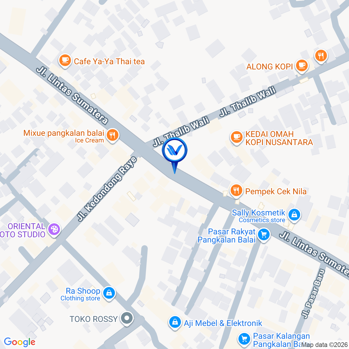 Peta Lokasi Jl. Lintas Sumatera Palembang - Betung Simpang Kedondong - Pangkalan Balai