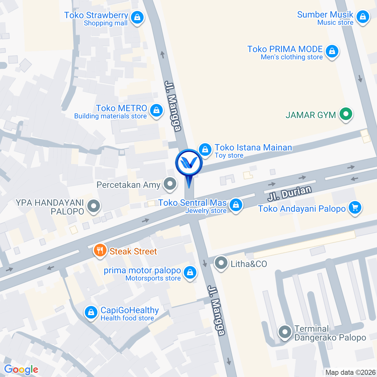 Peta Lokasi Jl. Mangga, Palopo