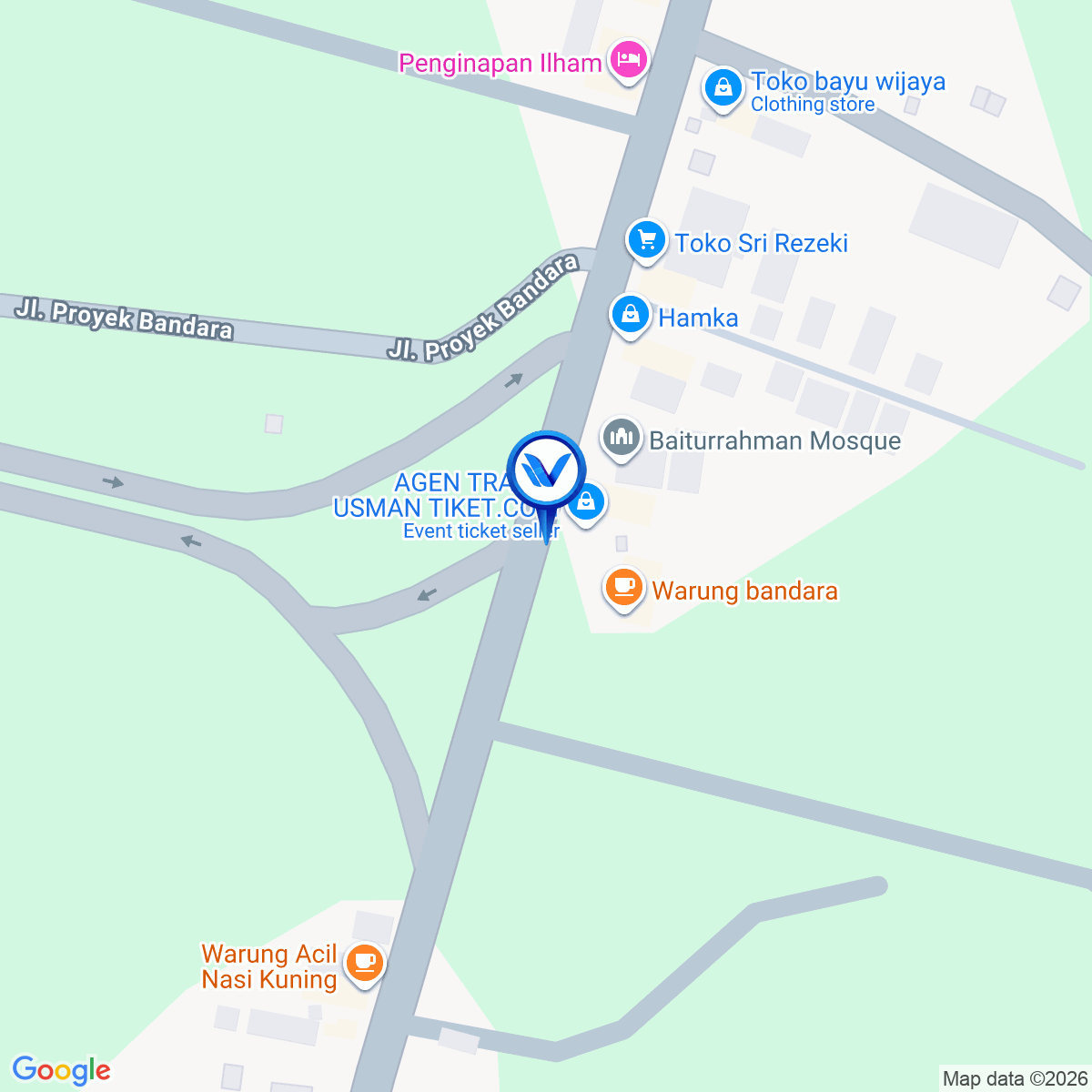 Peta Lokasi Jl. Ahmad Yani (Exit Bandara APT Pranoto), Samarinda