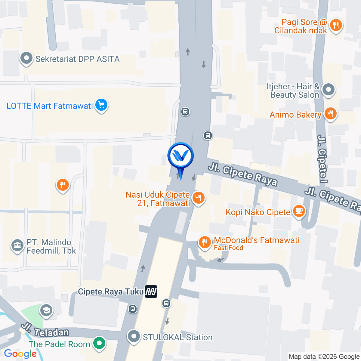 Peta Lokasi STATIC CIPETE – SET 1 JL. RS Fatmawati Raya, Cipete, Jakarta Selatan