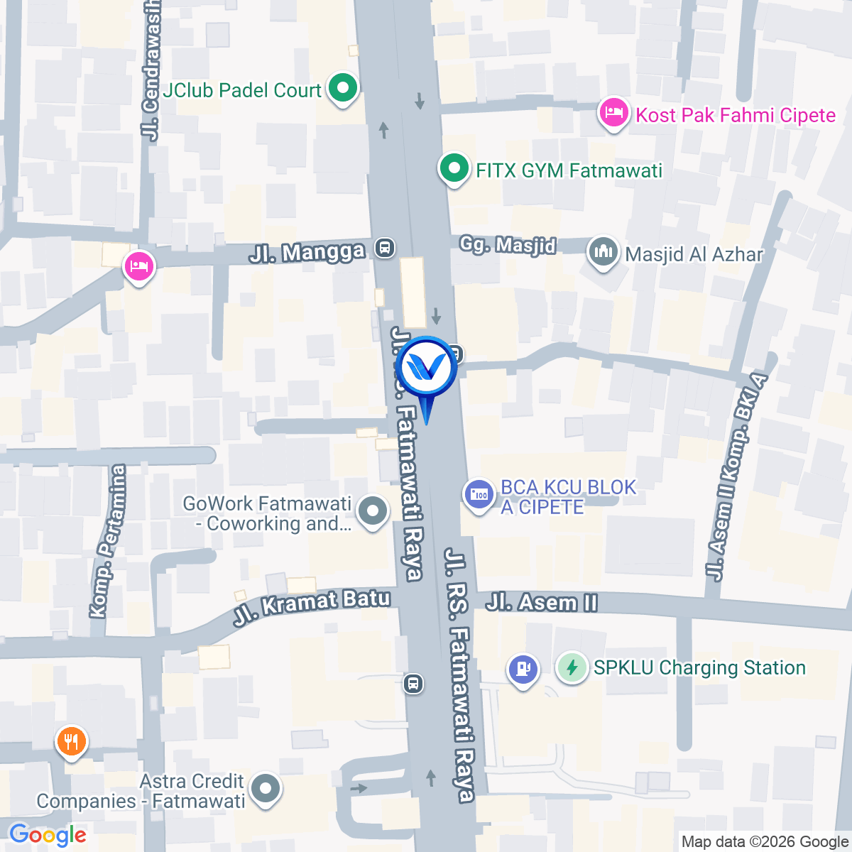 Peta Lokasi STATIC CIPETE – SET 6 JL. RS Fatmawati Raya, Cipete, Jakarta Selatan