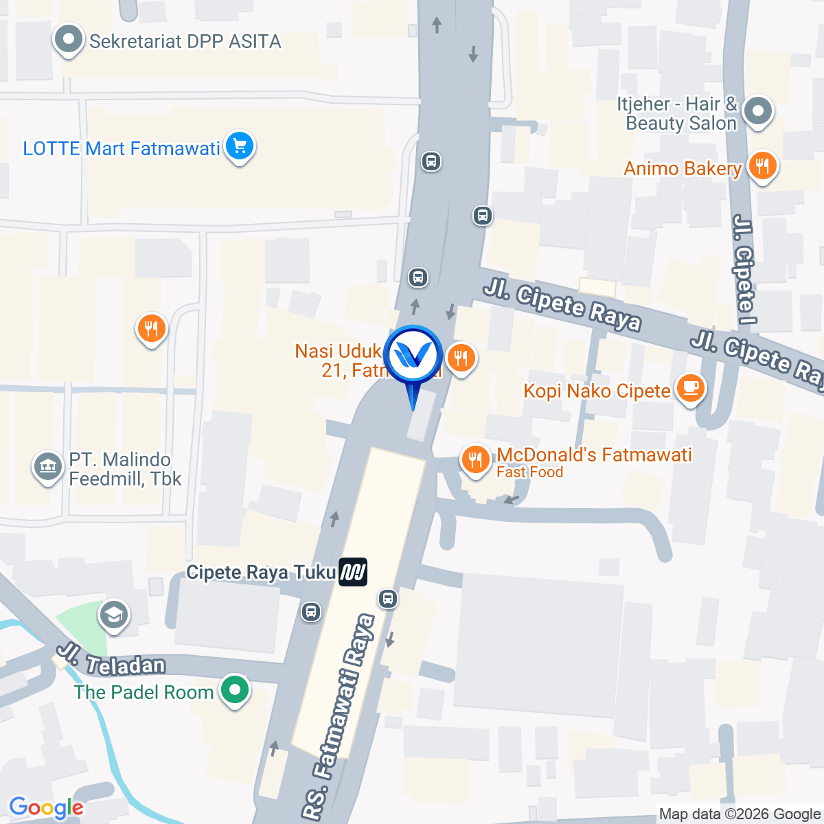 Peta Lokasi STATIC CIPETE - UNDERSTATION Jl. RS Fatmawati Raya, Jakarta Selatan