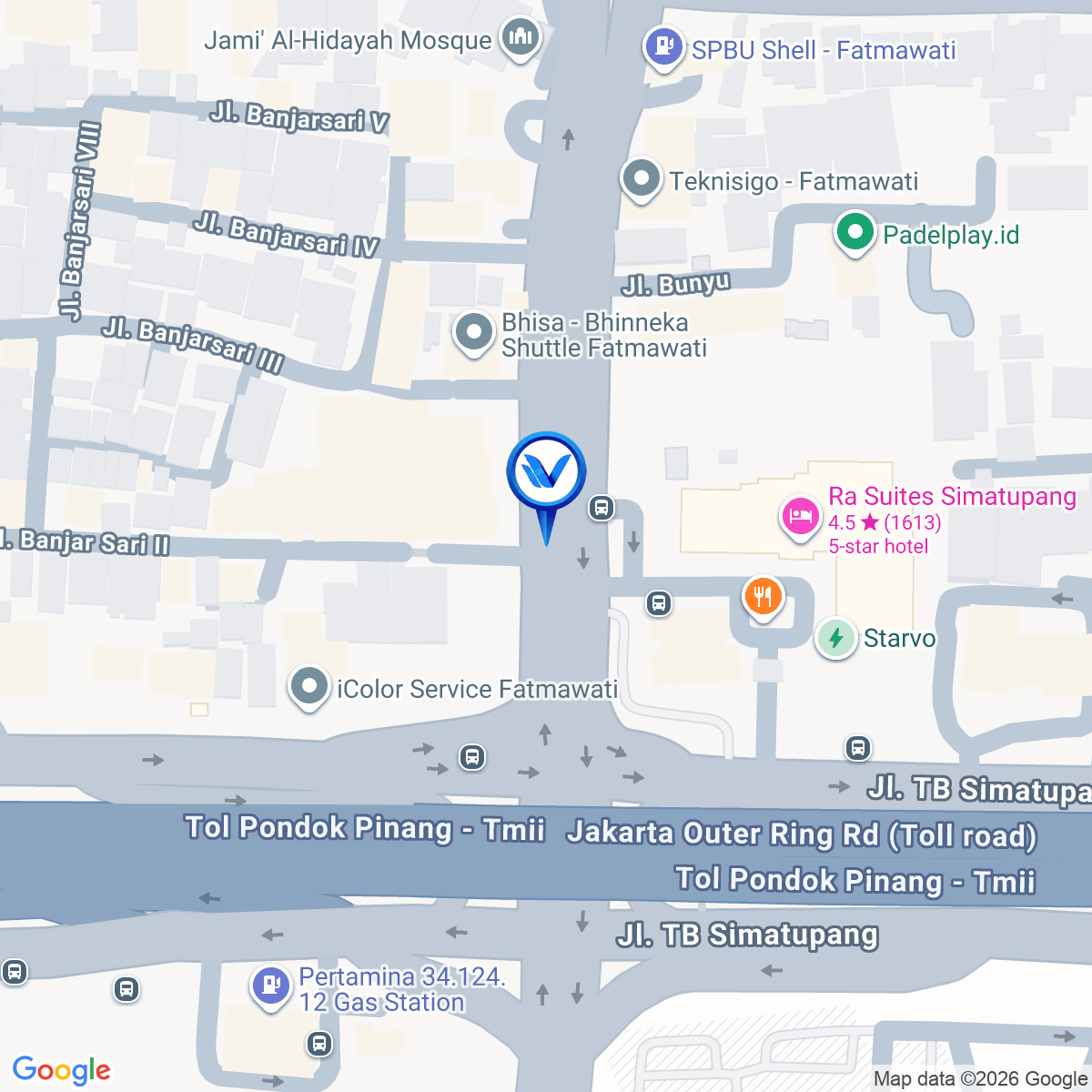 Peta Lokasi STATIC FATMAWATI – SET 3 JL. RS Fatmawati Raya, Cilandak, Jakarta Selatan