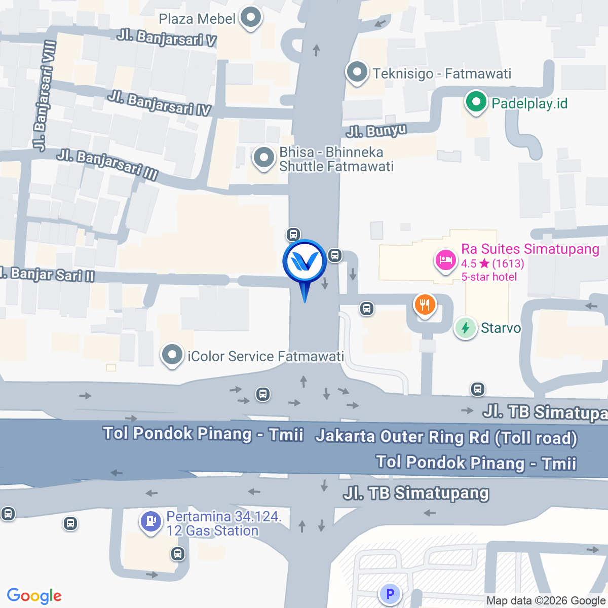 Peta Lokasi LED FATMAWATI – SET 3 JL. RS Fatmawati Raya, Cipete, Jakarta Selatan