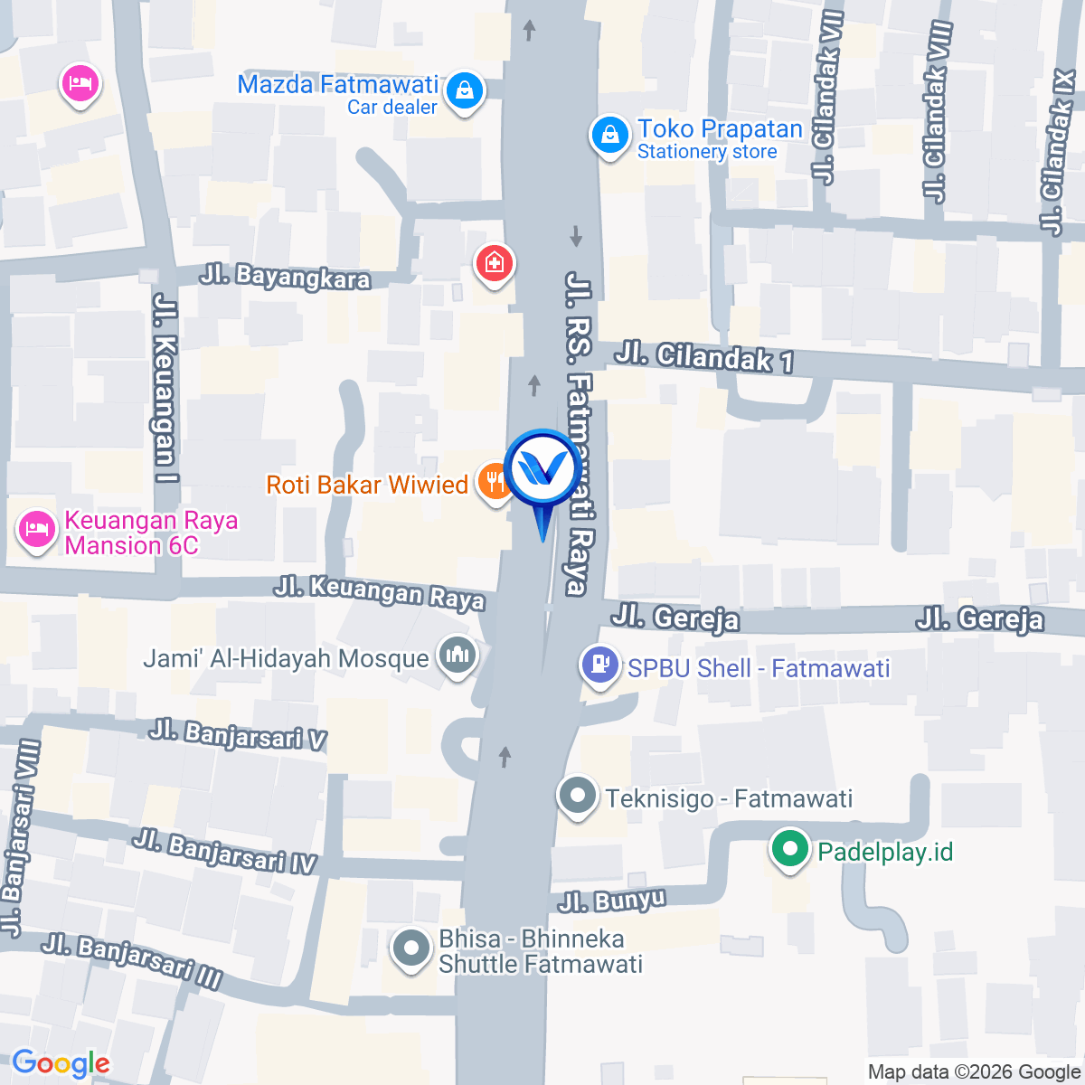 Peta Lokasi STATIC FATMAWATI – SET 5 JL. RS Fatmawati Raya, Cilandak, Jakarta Selatan