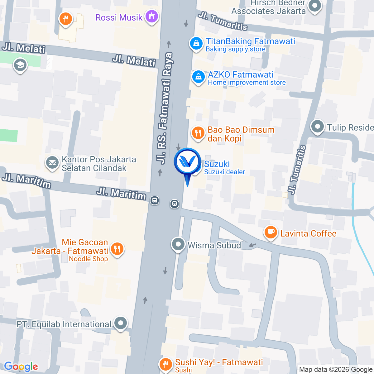 Peta Lokasi STATIC FATMAWATI – SET 7 JL. RS Fatmawati Raya, Cilandak, Jakarta Selatan